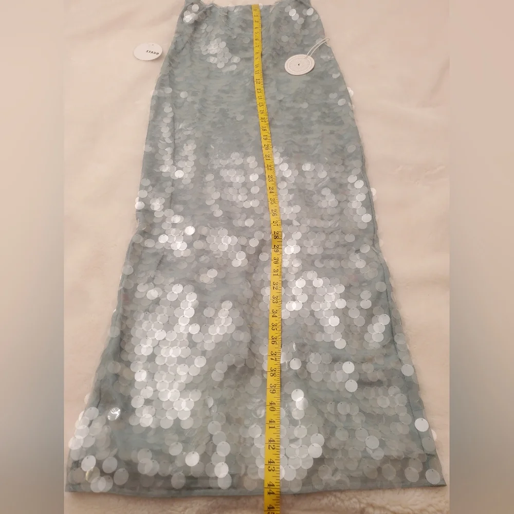 New STAUD Casey Dress Mist Size 2 - Picture 7 of 16